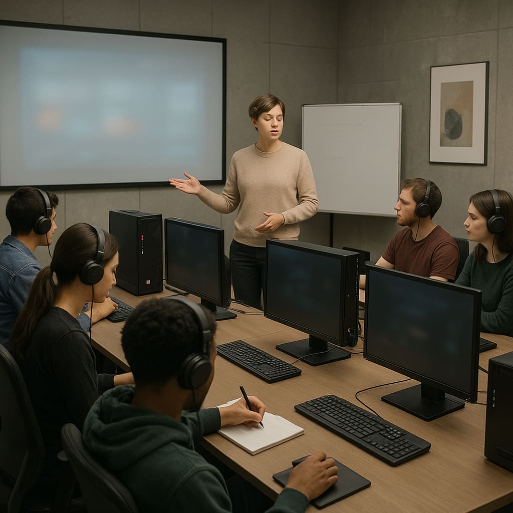 Workshop Session im Gaming Studio